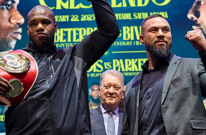 Dubois and Parker face-to-face ahead of Saturday