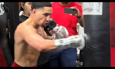 Danny Garcia NEW POWER LEVEL UP at 160; LIGHTS UP Heavy Bag & Pads with KO COMBOS for Erislandy Lara