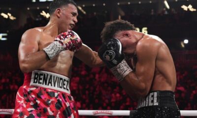 Morrell floored Benavidez in the 11th round Photo Credit: Premier Boxing Champions