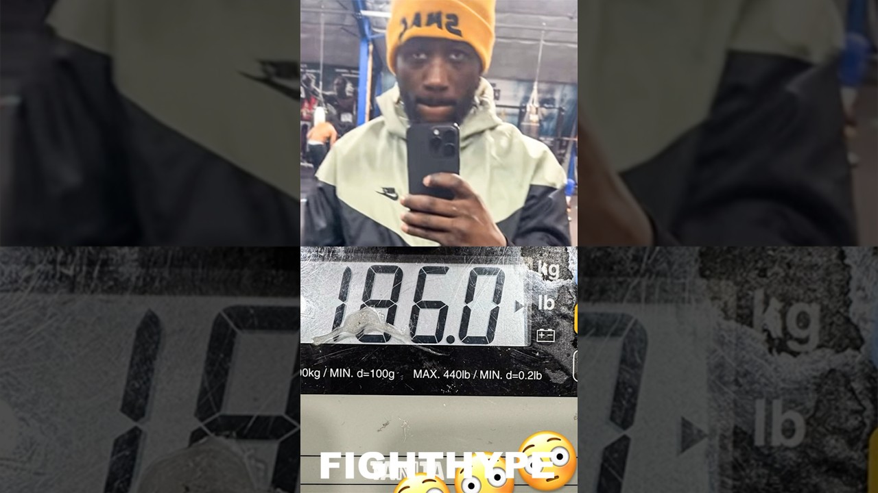 Terence Crawford SHOWS Canelo SHOCKING WEIGHT gain; BULKED UP to 186 lbs