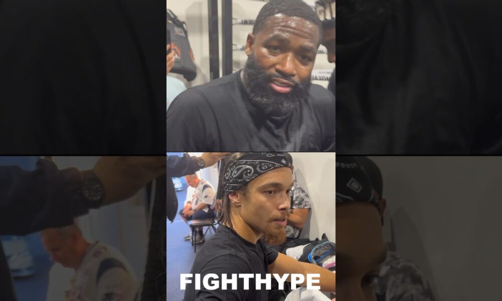 Adrien Broner HEATED CONFRONTATION with Blair Cobbs; GO AT IT & TRADE WORDS