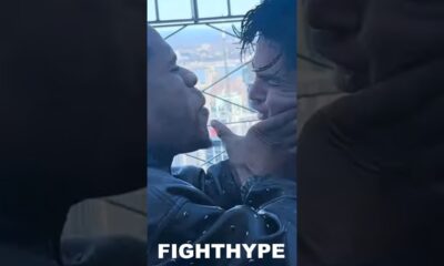 Devin Haney PUTS HANDS ON Ryan Garcia & SLAPS him across the face at HEATED FACE OFF