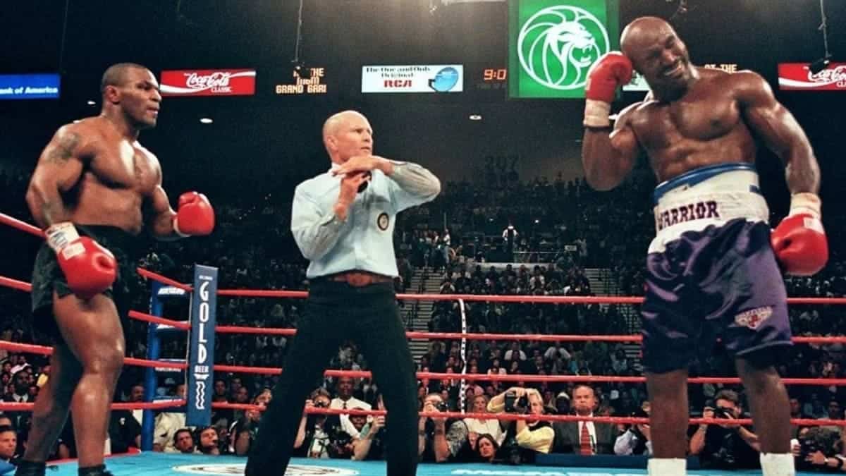 Evander Holyfield Mike Tyson Bite Fite Heavyweight