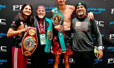 Image: "The Towering Inferno's Return: Fundora Defends Against Booker While Eyes Turn to Potential Showdowns with Ortiz, Zayas, and Crawford