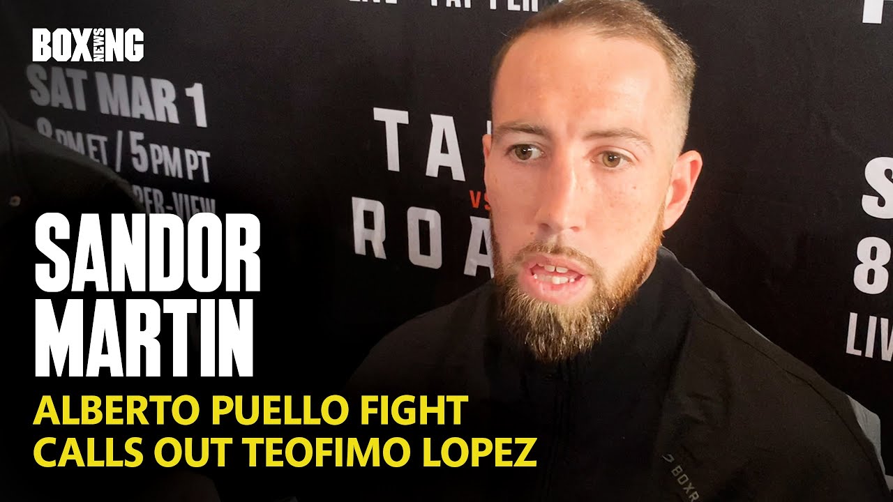 Sandor Martin Calls Out Teofimo Lopez After Controversial Loss