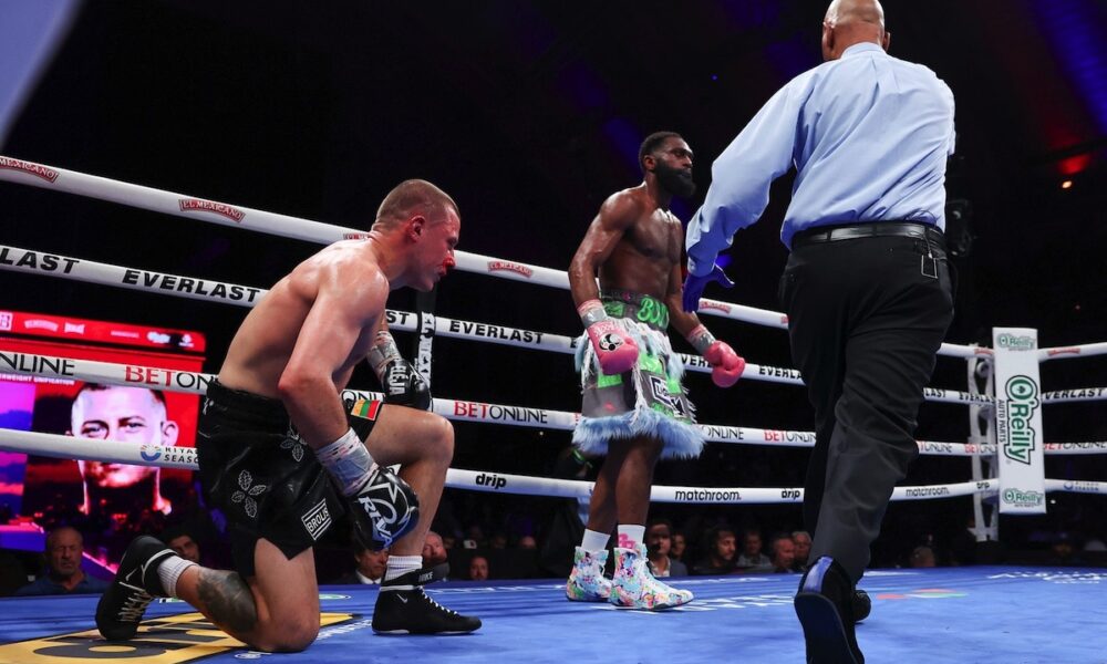 Image: Boxing Results: Jaron Ennis' Power Too Much for Stanionis in Unification Clash at Boardwalk Hall