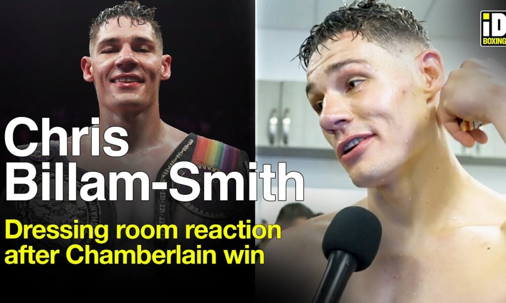 Chris Billam-Smith Immediate Dressing Room Reaction To Win Over Isaac Chamberlain