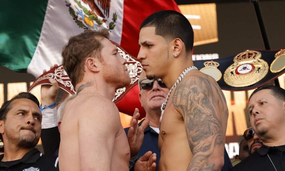 Canelo vs Berlanga weighs