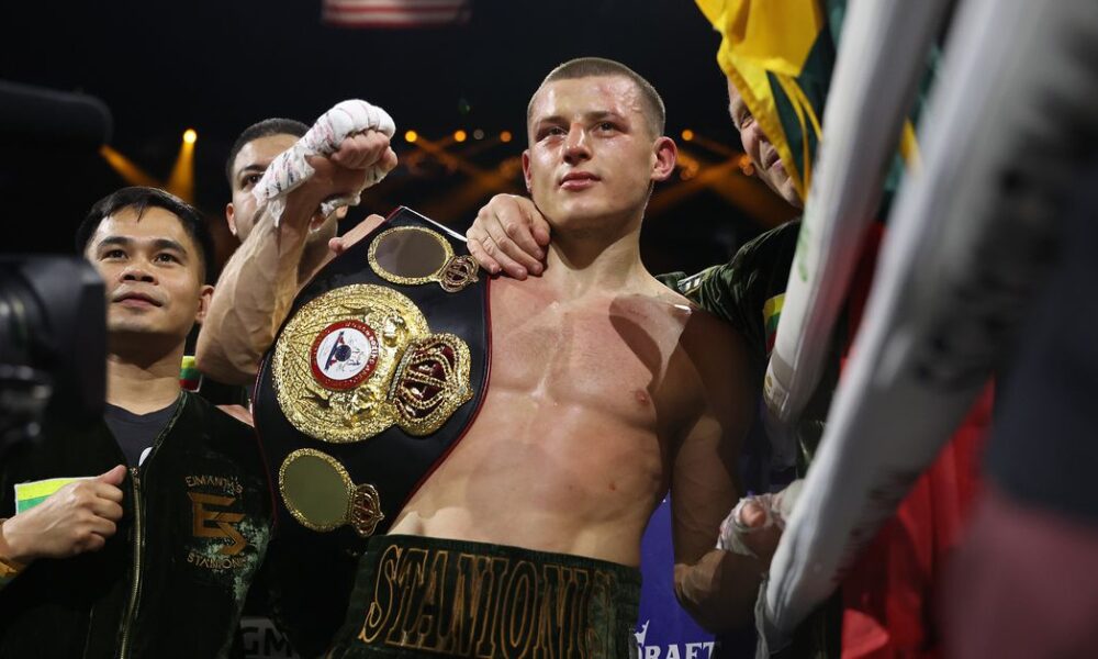 Eimantas Stanionis wants three fights, a shot of unification in 2025.