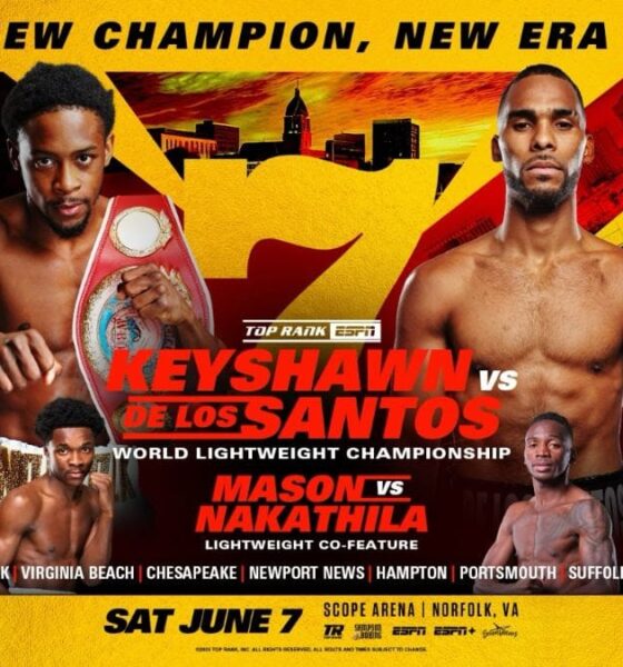 Image: Keyshawn Defends Against De Los Santos, Mason Faces Nakathila: Lightweight Doubleheader on ESPN, June 7th