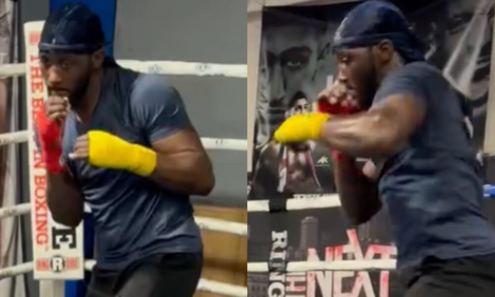 Terence Crawford FIRST LOOK at BIGGER PHYSIQUE vs Canelo; THROWING HANDS training for 168 DEBUT