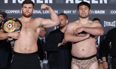 BOSH! Johnny Fisher vs Dave Allen 2 | Weigh In & Faceoff | DAZN Boxing