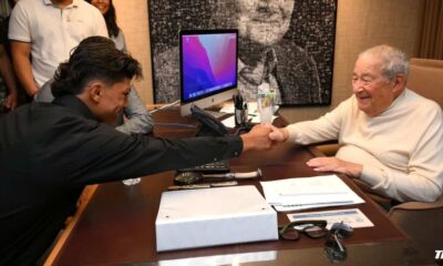 Julian Montalvo and Bob Arum