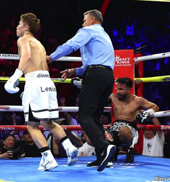 Image: Boxing Results: 'Monster' Overcomes Knockdown: Inoue Stops Cardenas; Espinoza Dominates Vazquez in Las Vegas