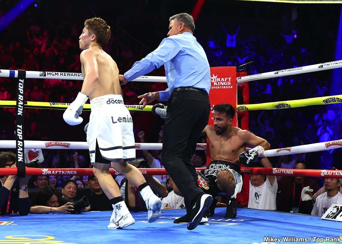 Image: Boxing Results: 'Monster' Overcomes Knockdown: Inoue Stops Cardenas; Espinoza Dominates Vazquez in Las Vegas