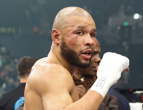 Eubank and Benn dogged it out in a thriller (Photo Credit: Mark Robinson Matchroom Boxing)