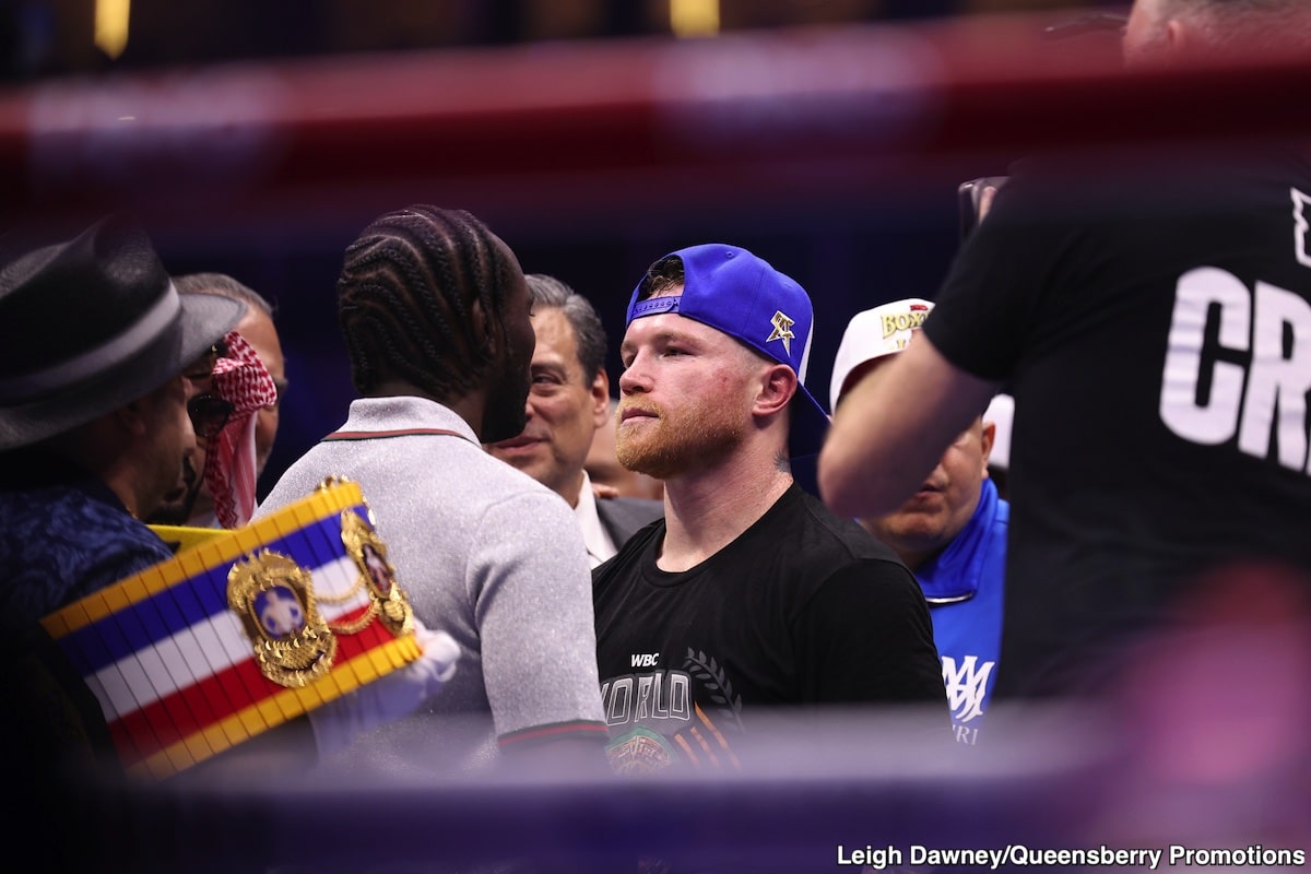 Image: Crawford's Smile Suggests He's Already Counting Canelo's Money... Twice"