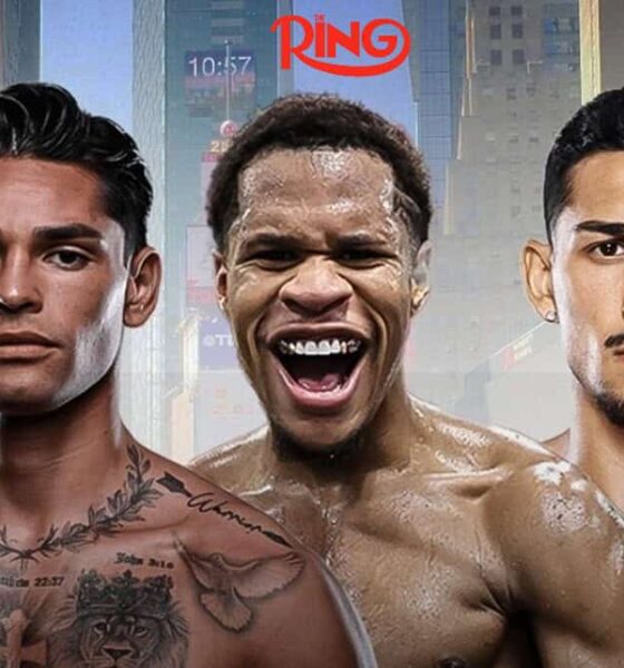 Garcia vs Romero Haney Lopez ring