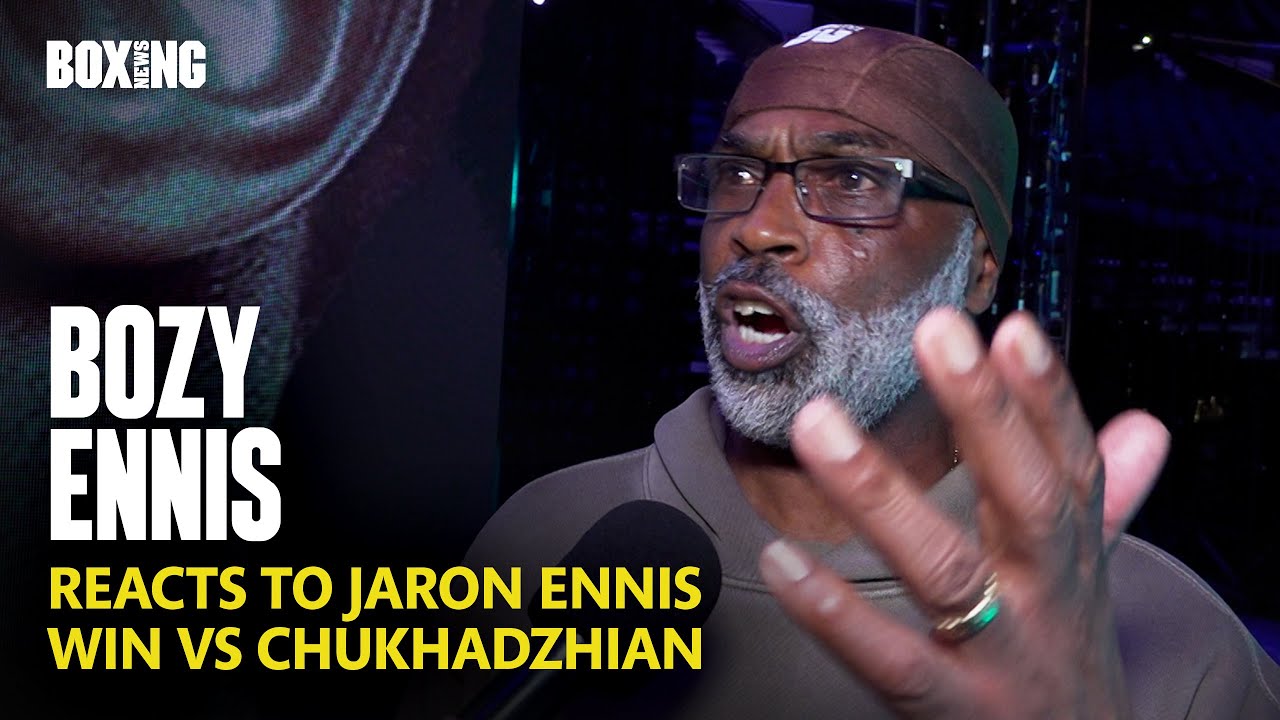Jaron Ennis Father & Trainer Bozy Ennis Reacts To Chukhadzhian Win
