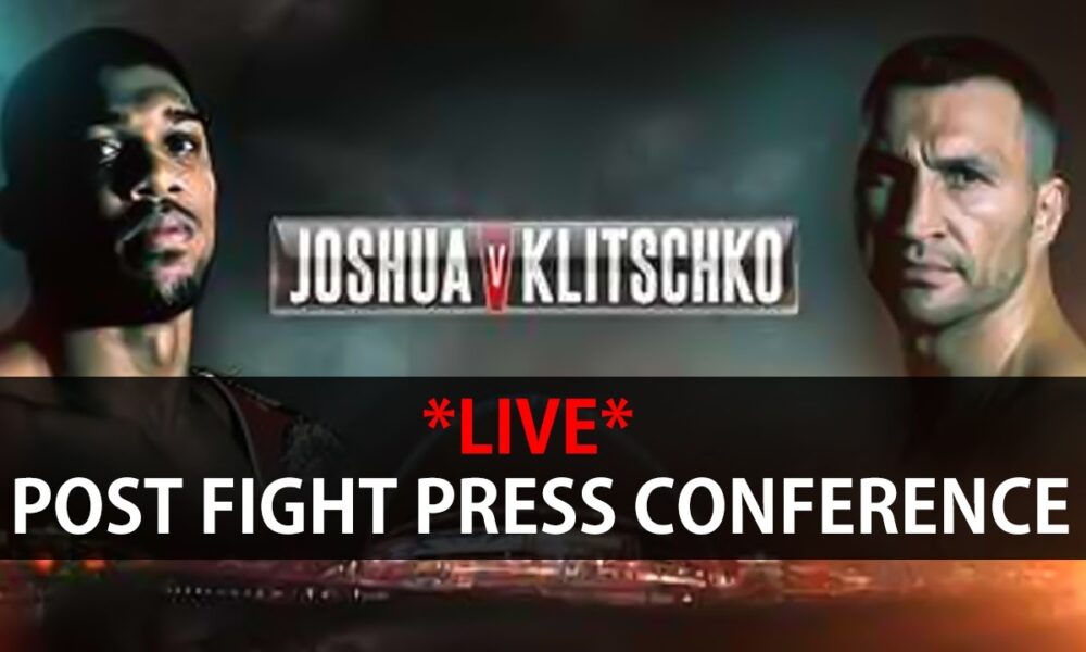 **LIVE** Anthony Joshua Post Fight Press Conference After Their Boxing Fight