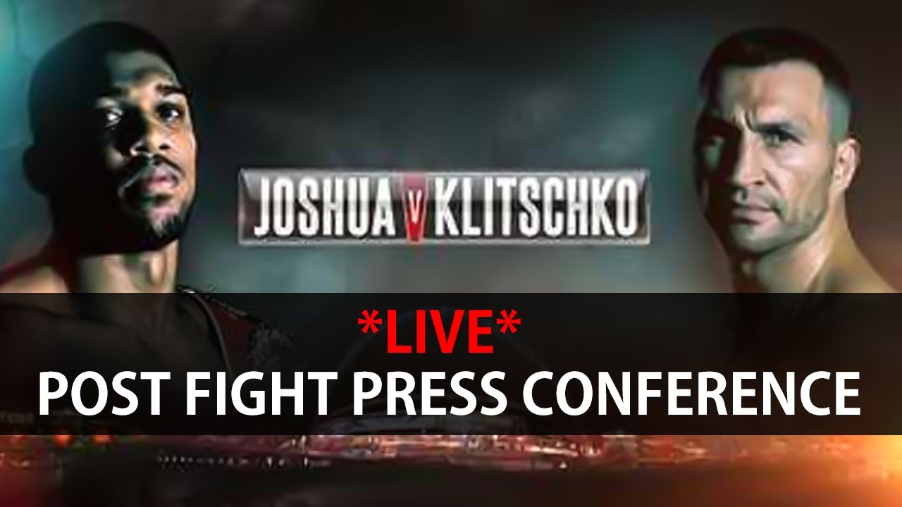 **LIVE** Anthony Joshua Post Fight Press Conference After Their Boxing Fight