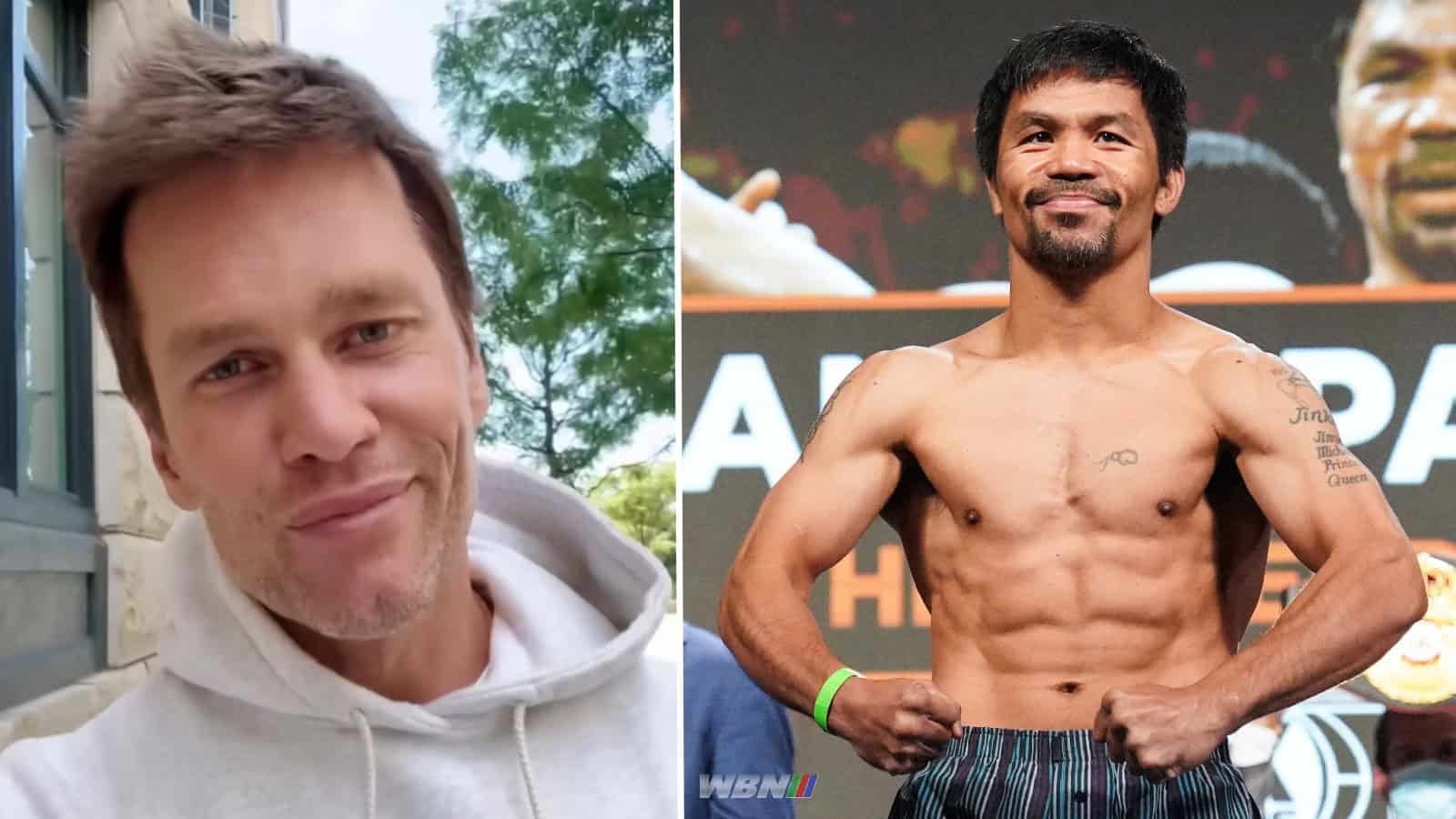 Tom Brady and Manny Pacquiao