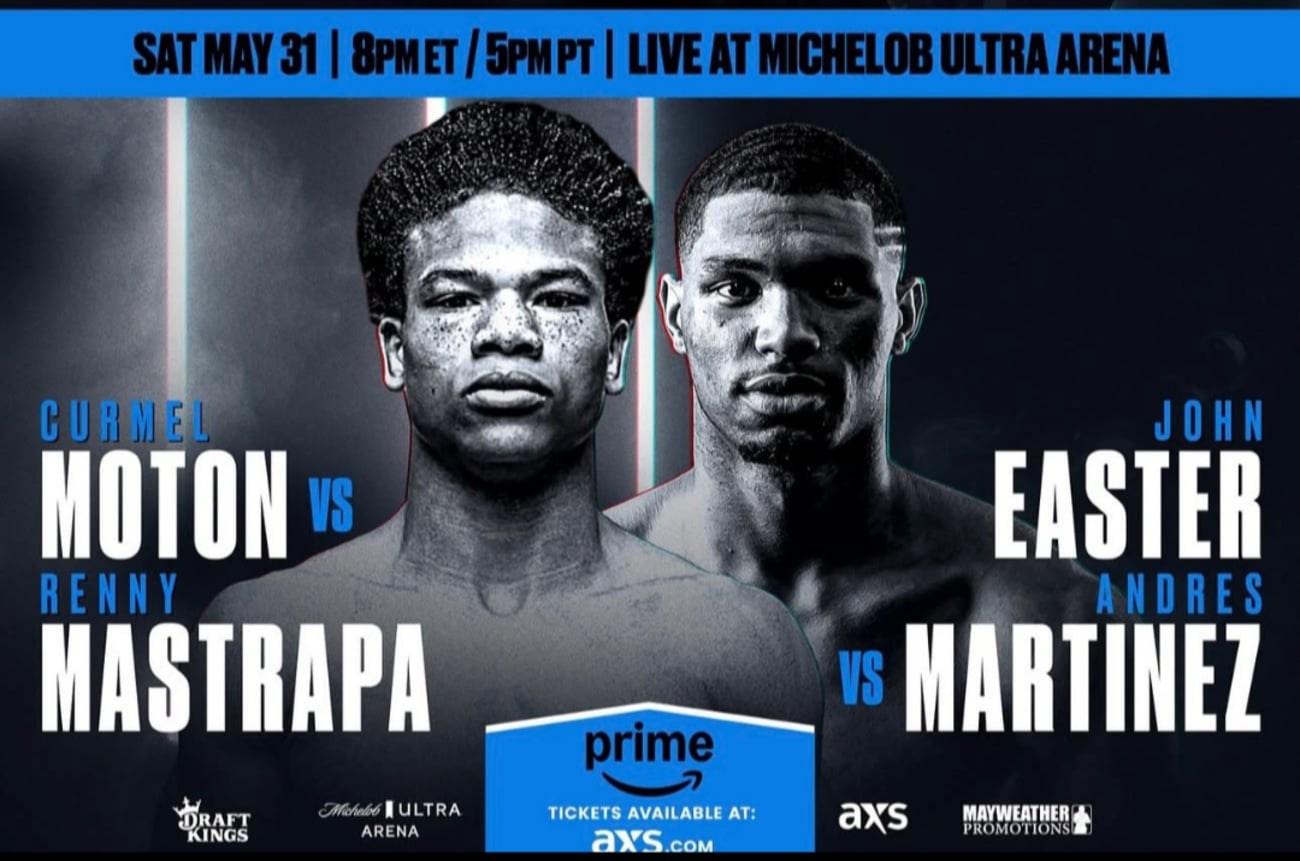 Image: Mayweather Promotions Duo of Curmel Moton and John Easter Are Prelims Featured Attractions
