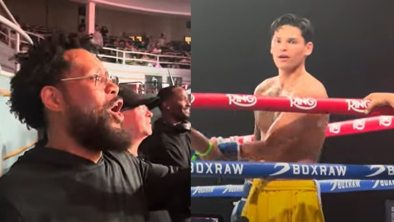 Ryan Garcia & Bill Haney HEATED CONFRONTATION; WAR OF WORDS ERUPTS as Bill TAUNTS DRUG-FREE workout