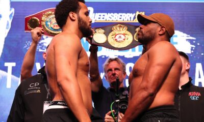 Image: Taylor 146.8 vs. Essuman 146.4 and Itauma 254 vs. Balogun 241 - Official DAZN Weights