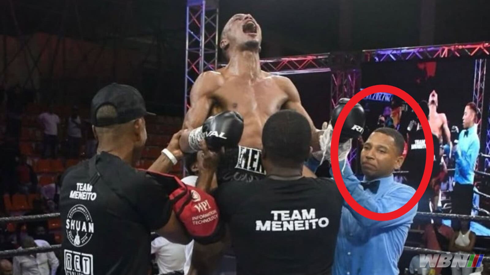 boxing referee attacked