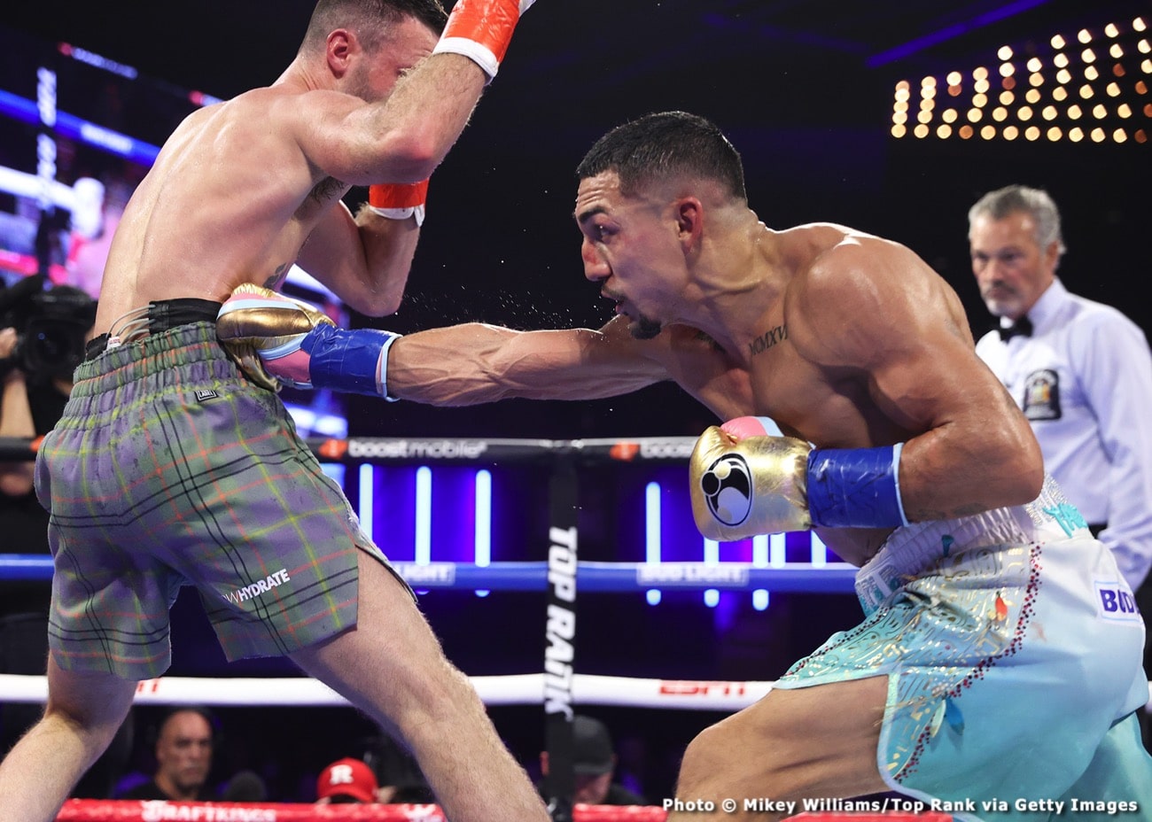 Image: Teofimo's Sneaky Pep Talk to Josh Taylor