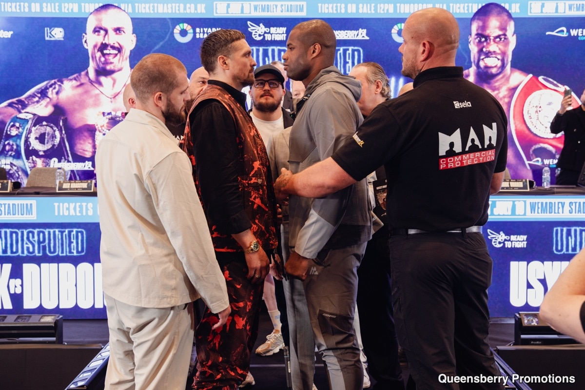 Image: The Face of Fear: Daniel Dubois' Intimidated Gaze Across From Usyk Foreshadows Another Defeat