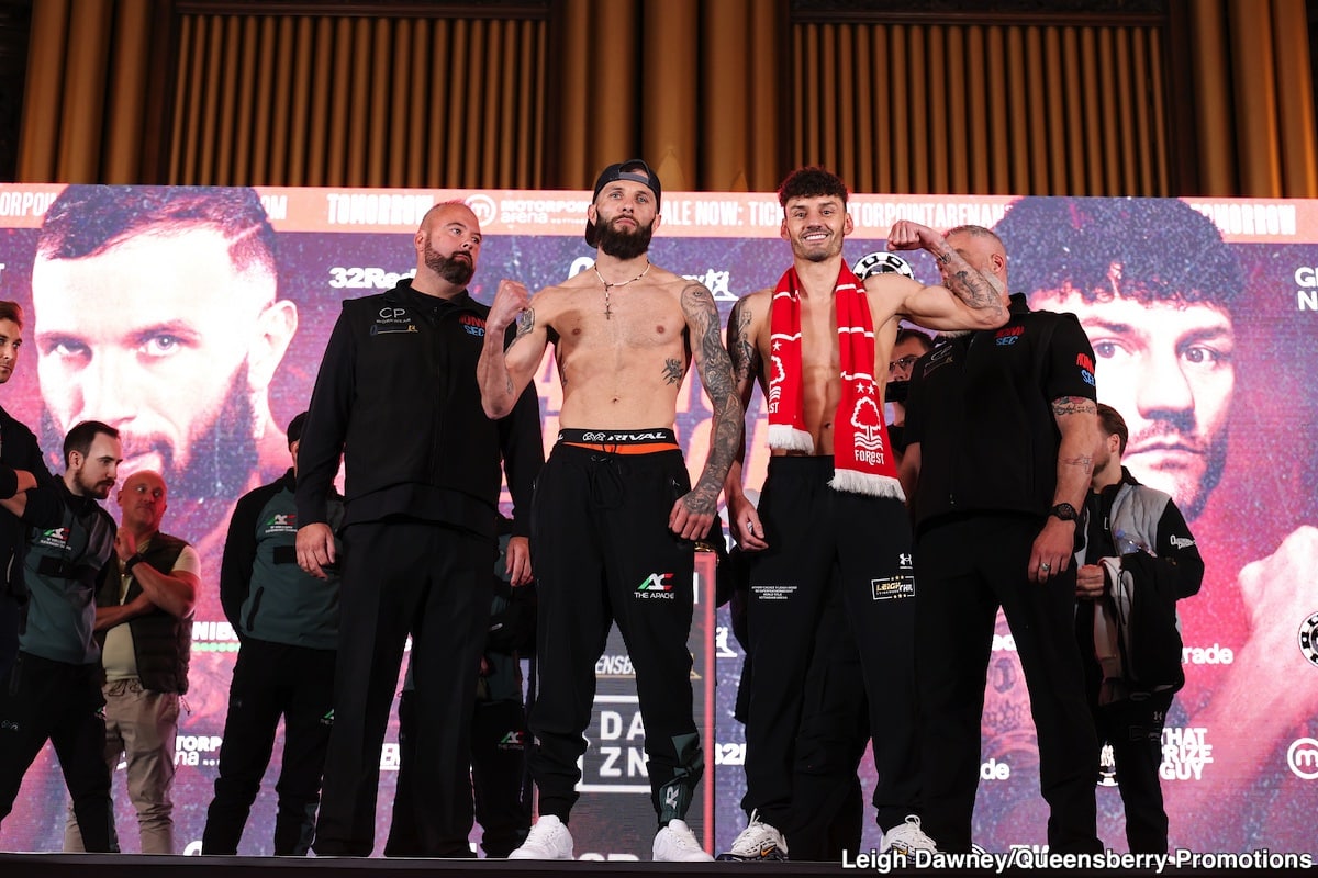 Image: Tonight's Live Results: Anthony Cacace vs. Leigh Wood - From Nottingham