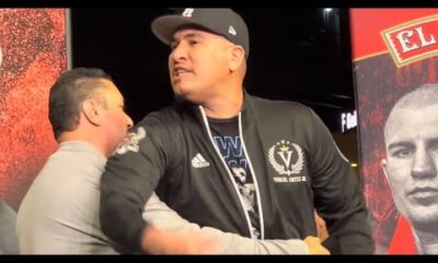 Vergil Ortiz Dad HELD BACK on Stage AFTER ERUPTING on Serhii Bohachuk TEAM