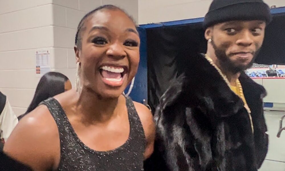 Claressa Shields & Papoose LEAVE ARENA BOO’D UP like a GWOAT; FINAL WORDS on WHOOPIN’ Perkins