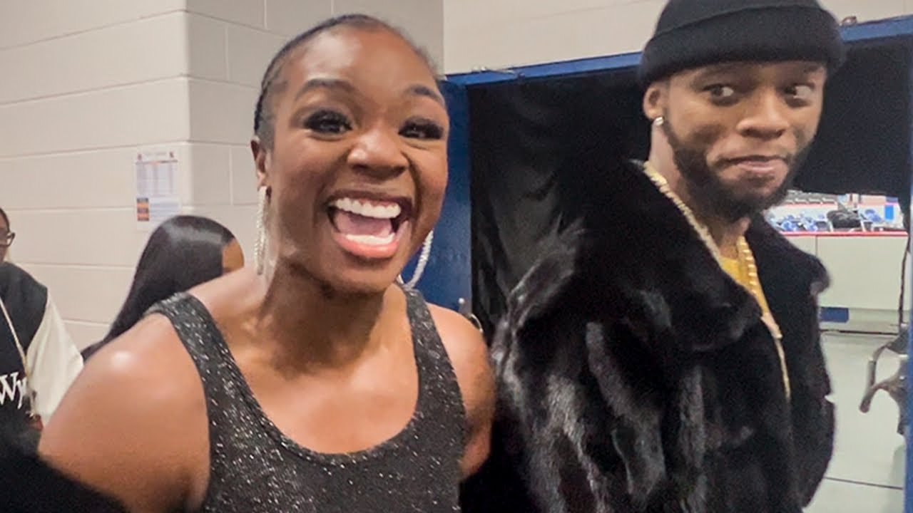 Claressa Shields & Papoose LEAVE ARENA BOO’D UP like a GWOAT; FINAL WORDS on WHOOPIN’ Perkins