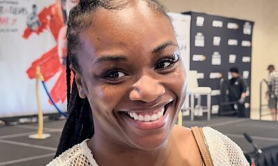 Claressa Shields sends Alycia Baumgardner “BIG OL’ BOOTY” message; REACTS to SIGNING with Jake Paul