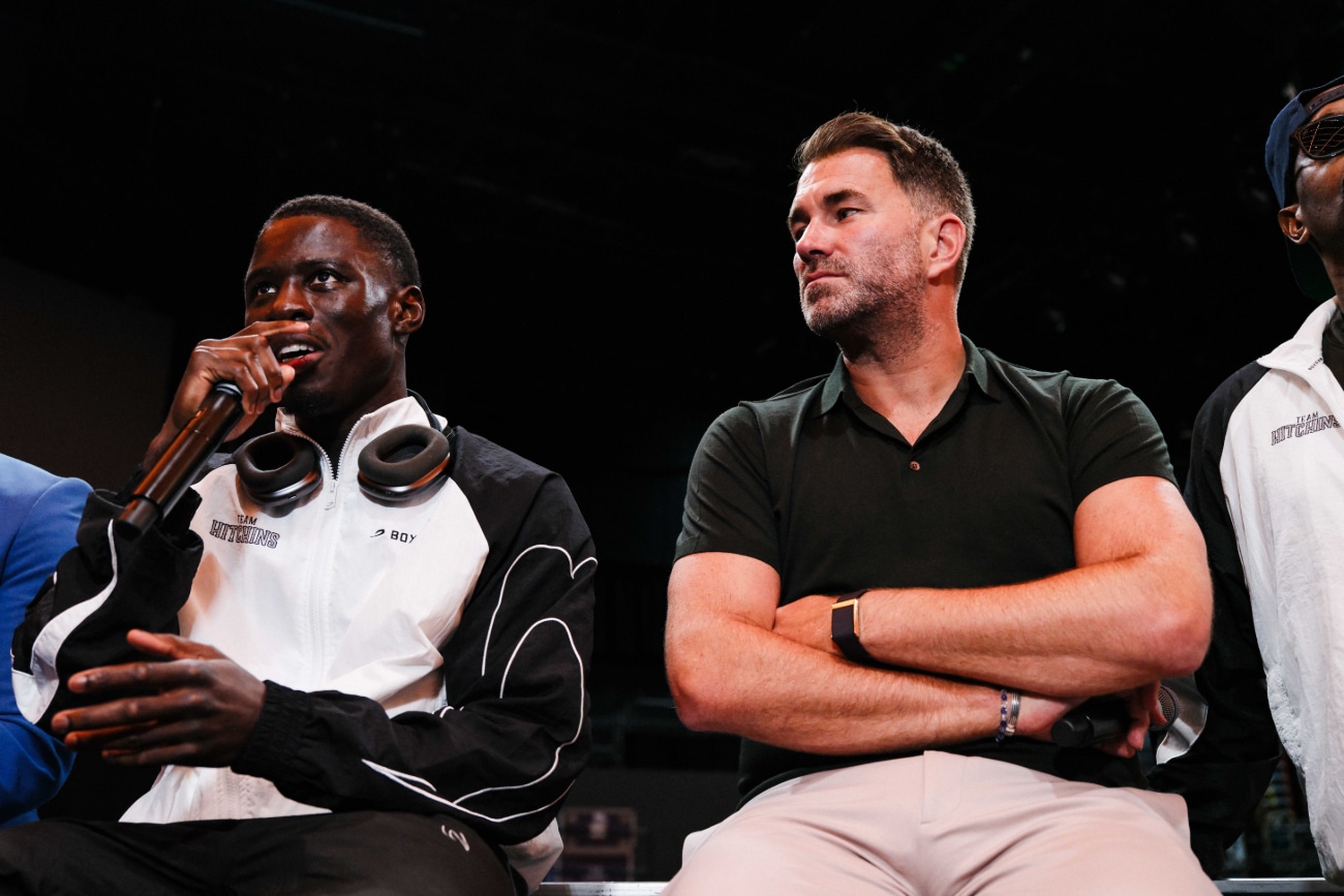 Image: Eddie Hearn Rages as Richardson Hitchins Announces Free Agency After George Kambosos Victory