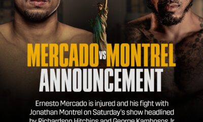 Image: Ernesto Mercado Injured, Withdraws from Jonathan Montrel Fight on Hitchins-Kambosos Undercard at MSG