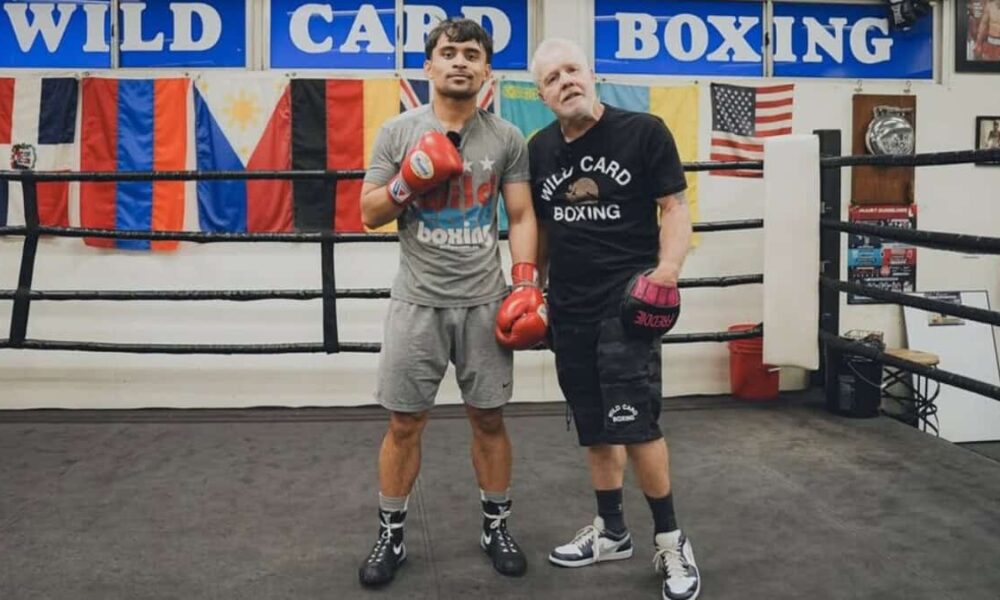 Manny Pacquiao jr and Freddie Roach 2025