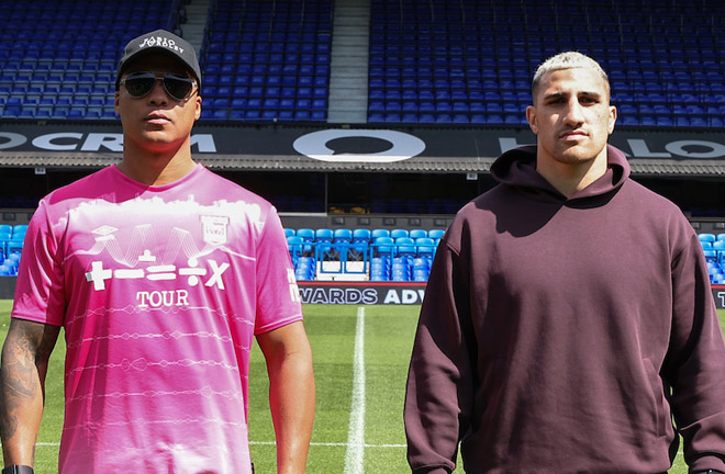Wardley and Huni face-to-face ahead of Saturday