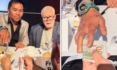 GENEROUS Manny Pacquiao DROPS $1000 on CHARITY raffle tickets that only cost $20 during HOF Weekend