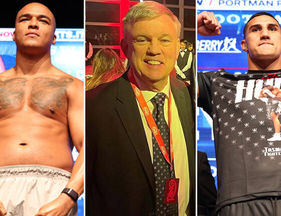 Agit Kabayel and Justis Huni next to each other after teddy Atlas comparison Credit: Leigh Dawney/Queensberry/Mark Robinson/Matchroom Boxing