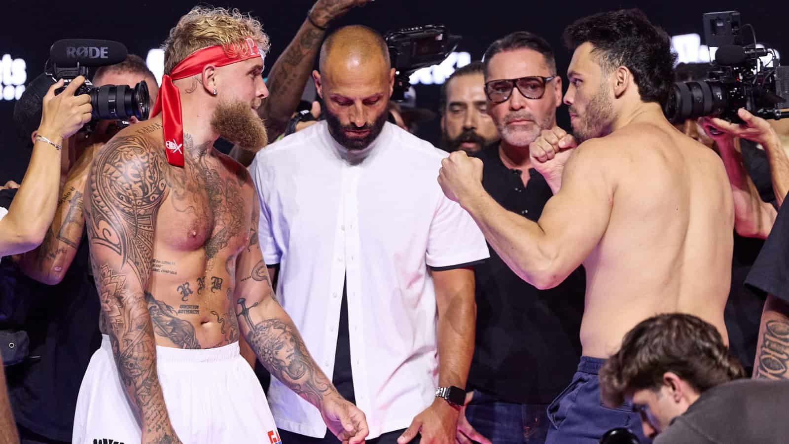 Jake Paul vs Julio Cesar Chavez Jr Weigh-ins