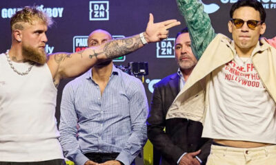 Jake Paul faced former undisputed heavyweight champion Mike Tyson at AT&T Stadium in Arlington Credit: Amanda Westcott/Most Valuable Promotions