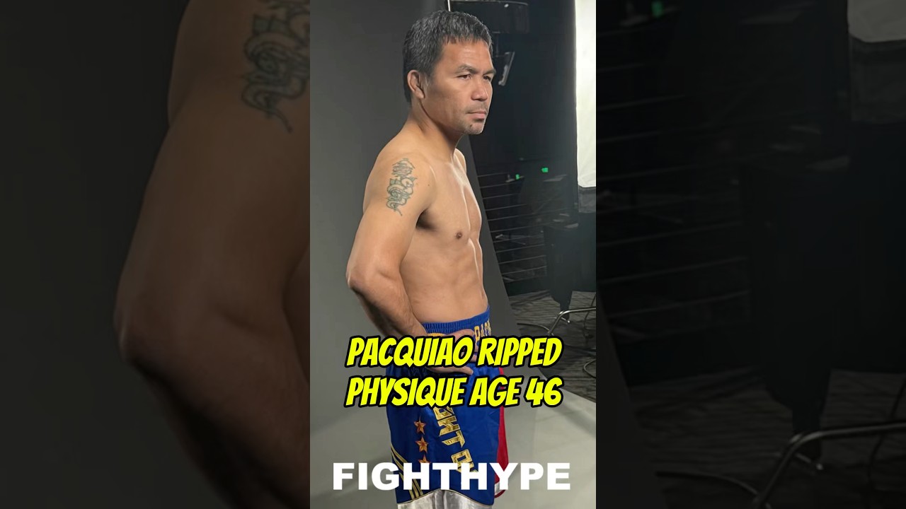 Manny Pacquiao RIPPED PHYSIQUE at AGE 46 FIRST LOOK; In PHENOMENAL shape for COMEBACK