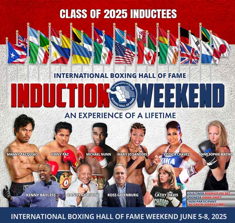 Manny Pacquiao, Randy Gordon, and Boxing Legends Headline International Boxing Hall of Fame Class of 2025