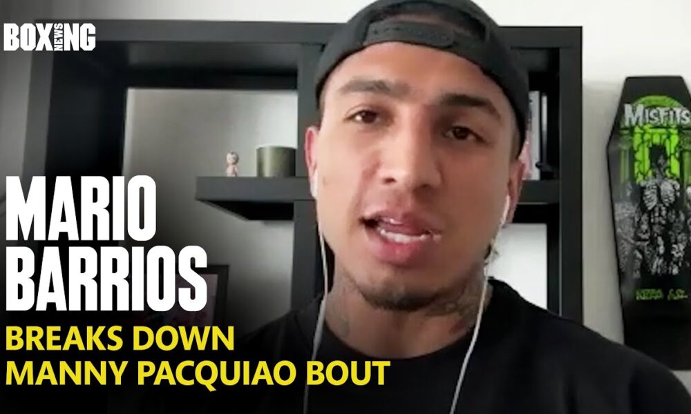 Mario Barrios Breaks Down Manny Pacquiao Fight