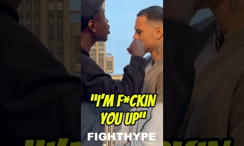 Richardson Hitchins TRIES TO PUNK George Kambosos during HEATED FACE OFF