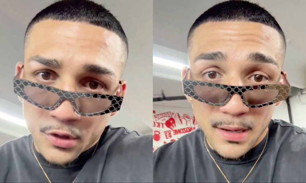Teofimo Lopez Jr REACTS to Keyshawn Davis JUMPING Albright & KICKED OUT; sends HEARTFELT PRAYERS